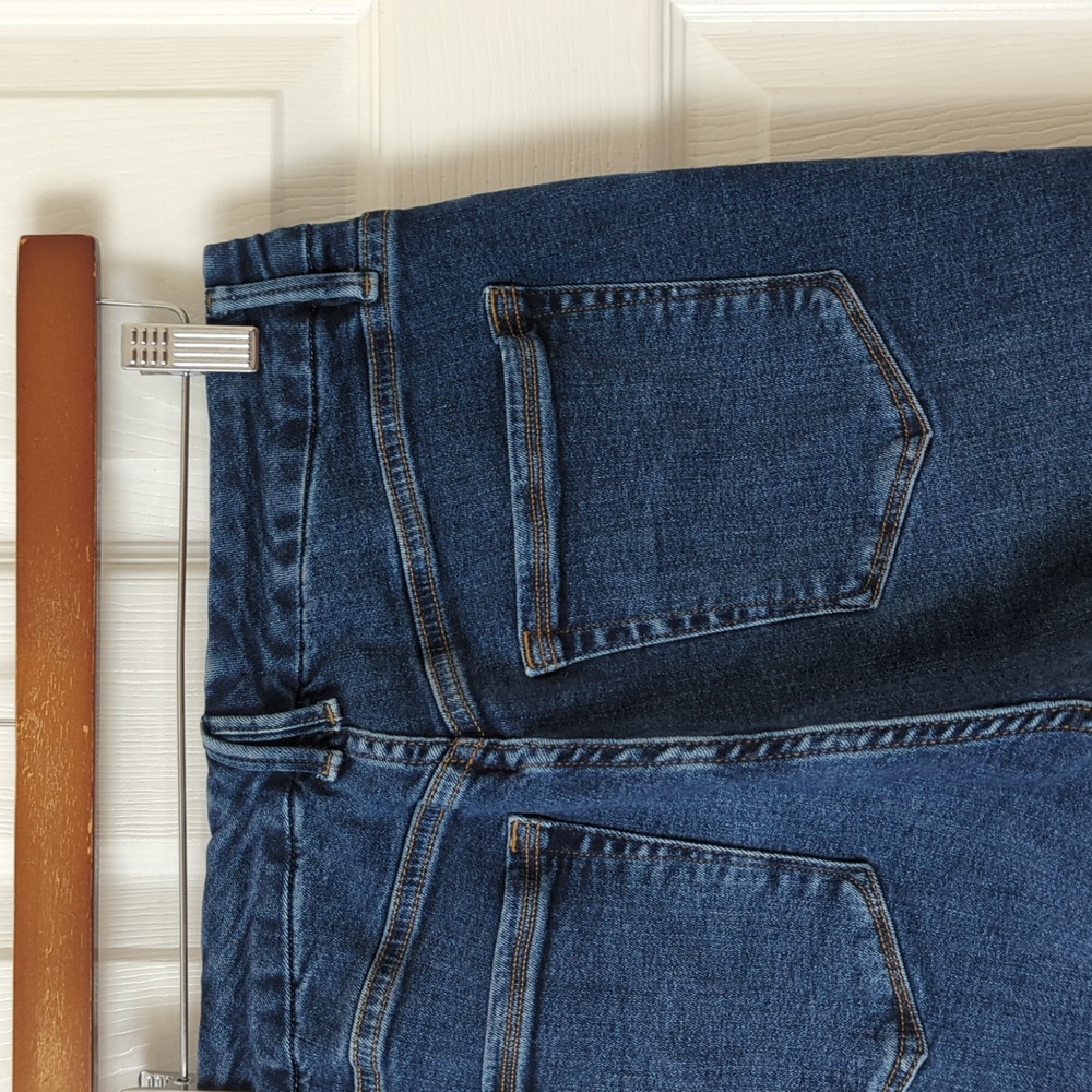 Good American Good Legs Dark Wash Mid Rise Ankle Cropped Skinny Jeans 12/31 - Picture 13 of 15